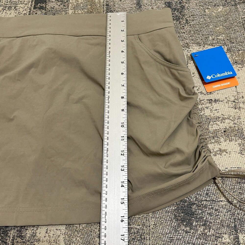Columbia Women's Omni-Shade Active Fit Jupe Short Skort Tusk Size L NWT - Picture 3 of 13